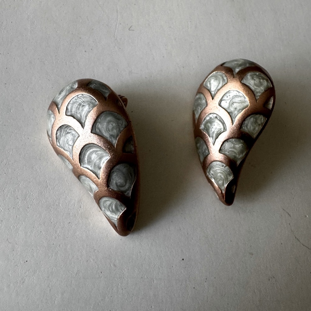 Vintage Monet Teardrop Earrings